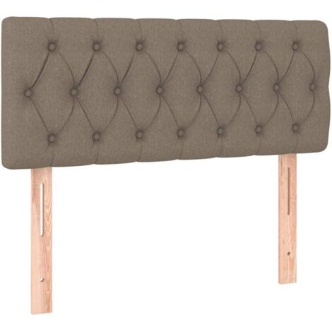 Tête de lit Résistante et économique, Panneau de lit, Taupe 100x7x78/88 cm Tissu OIB2610E (1/5)