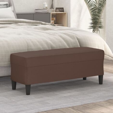 Banc - Banc de salon Banc de table Marron 100x35x41 cm Similicuir BV284037 - BonneVie (1/5)