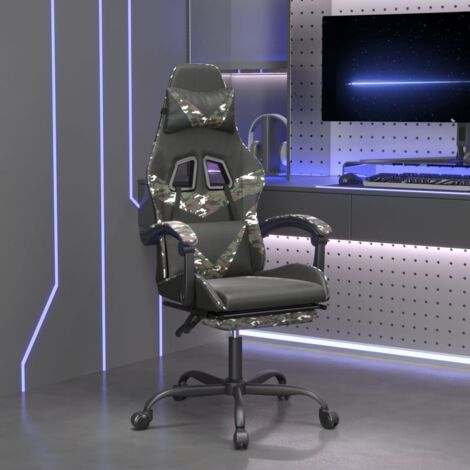 Chaise de bureau racing Comodo avec repose-pieds…