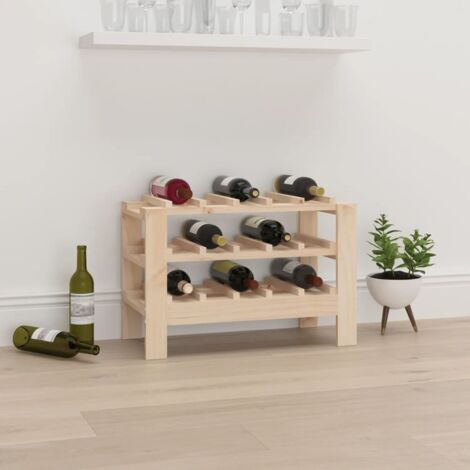 Casier à bouteilles Casier à vin Range bouteille 61,5x30x42 cm Bois de pin massif 58758 (1/5)