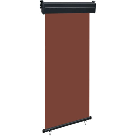Auvent latéral de balcon - Auvent de jardin Soleil imperméable 80x250 cm Marron BV267981 - BonneVie (1/5)