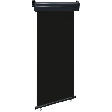 Auvent latéral de balcon - Auvent de jardin Soleil imperméable 100x250 cm Noir BV248214 - BonneVie (1/5)