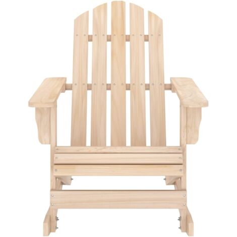 Chaise à bascule de jardin et de camping, Chaise de relaxation, Adirondack Bois de sapin massif OIB9258E (1/5)