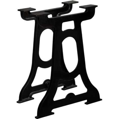 Lot de 2 Pieds de table à manger Pieds De Meuble Support de table Cadre en Y Fonte 49664 (1/5)
