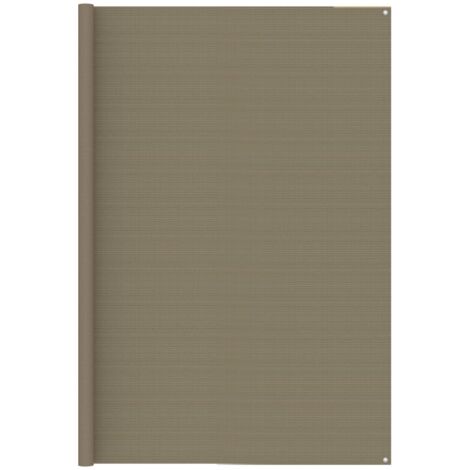 Tapis de tente Terrasse Salon Cuisine - Tapis de jardin 250x500 cm Taupe BV415638 - BonneVie (1/4)