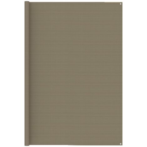 Tapis de tente Terrasse Salon Cuisine - Tapis de jardin 250x400 cm Taupe BV887620 - BonneVie (1/4)