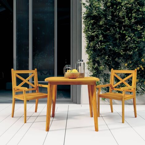 Furniture Limited - Table de jardin 85x85x75 cm Bois d'acacia (1/5)