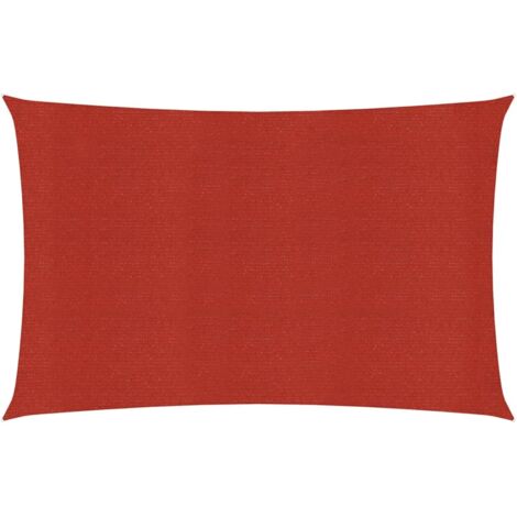 Voile d'ombrage Voile de parasol - 160 g/m² Rouge 5x7 m PEHD BV683149 - BonneVie (1/5)