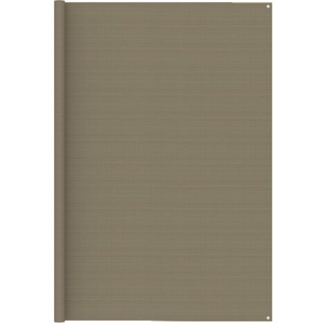 Tapis de tente Terrasse Salon Cuisine - Tapis de jardin 250x200 cm Taupe BV199344 - BonneVie (1/4)