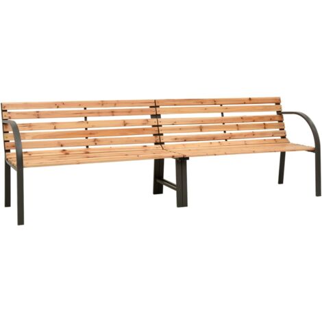 Banc double de jardin Moderne - Banc d'extérieur Banquette 225 cm Bois de sapin massif BV171640 - BonneVie (1/5)