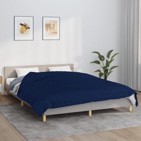 Couverture lestée - Style Contemporain Bleu 200x225 cm 9 kg Tissu BV398466 - BonneVie (1/5)