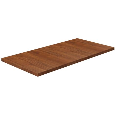 Comptoir de salle de bain Meuble de rangement de salle de bain - Marron foncé 100x50x2,5cm Bois traité BV610616 - BonneVie (1/4)