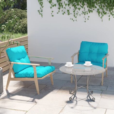 Lot de 2 Coussins de canapé Moderne - Dossier pour canapé turquoise tissu BV399207 - BonneVie (1/5)