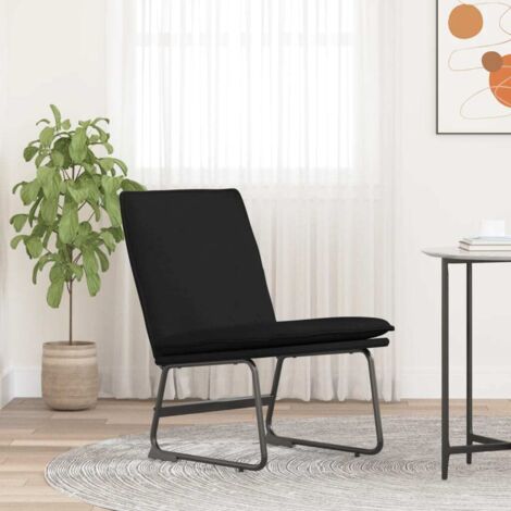 Bain de soleil Chaise de jardin Transat de jardin - Noir 52x75x76 cm Tissu BV974787 - BonneVie (1/5)