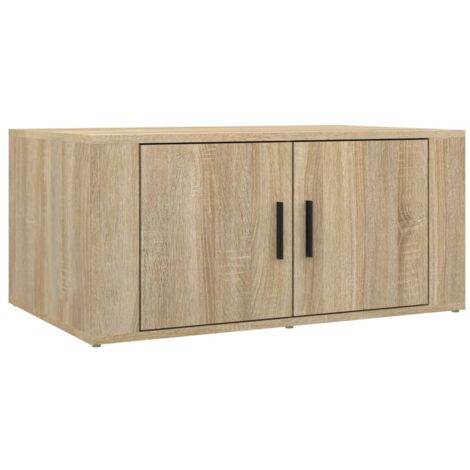 Table basse de salon, Table Café, Chêne sonoma 80x50x36 cm Bois d'ingénierie OIB5497E (1/5)