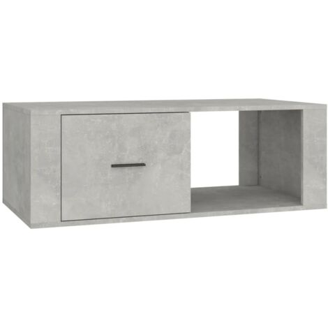 Table basse de salon, Table Café, Gris béton 100x50,5x35 cm Bois d'ingénierie OIB4260E (1/5)