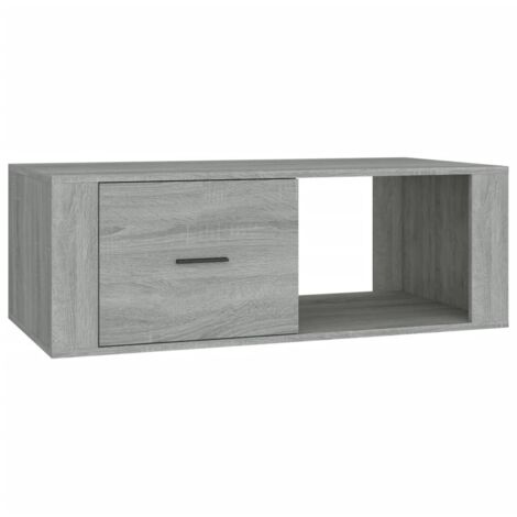 Table basse Table d'appoint pour Salon Chambre - Sonoma gris 100x50,5x35 cm Bois d'ingénierie BV759336 - BonneVie (1/5)