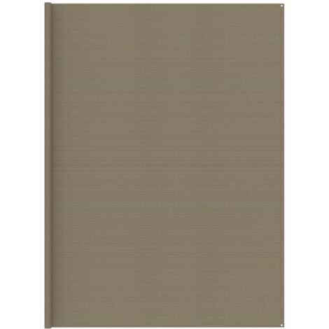 Tapis extérieur Tapis de tente - Tapis de jardin Taupe 400x700 cm PEHD BV611381 - BonneVie (1/4)