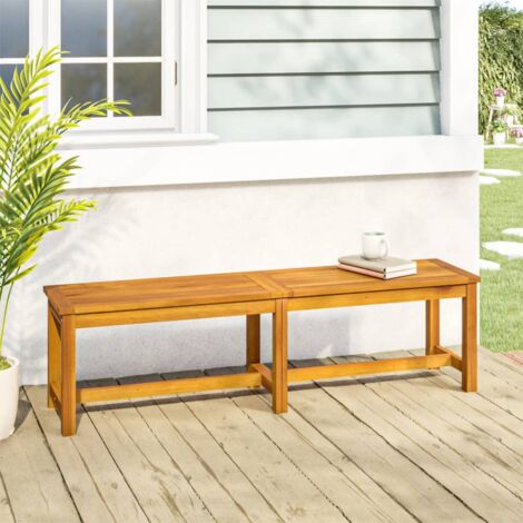 Banc Banquette de Jardin - Mobilier de jardin 150x35x45 cm bois massif d'acacia BV736175 - BonneVie (1/5)