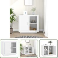 Buffet - Armoire de rangement Enfilade Blanc 80x40x75 cm BV413031 - BonneVie