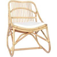 Chaise Chaise en rotin Lin Chaise de salon 94666