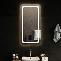Miroir lumineux de salle de bain à LED Style baroque - 50x100 cm BV443852 - BonneVie