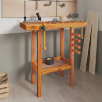 Établi avec étaux Etabli d'atelier 92x48x83 cm Bois massif d'acacia 81005