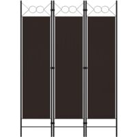 Paravent Cloison de séparation 3 panneaux, Pour Jardin, Balcon, Terrasse Marron 120x180 cm OIB4181E