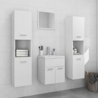 Ensemble de meubles de salle de bain-Meuble de salle de bain Blanc Aggloméré 328529