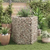 Lit surélevé à gabion-Jardinière en cage à pierre-Jardinière à gabion hexagonale 100x90x100 cm