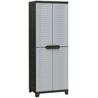 Armoire en plastique Design moderne, Armoire Etagère de rangement, 65x45x181 cm OIB1104E