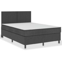Sommier tapissier - Sommier pour Adulte et Enfant - Gris Tissu 180 x 200 cm BV148138 - BonneVie
