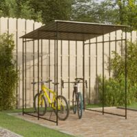 Abri de jardin à vélo Cabane de jardin - 190x190x222 cm Acier Noir BV428961 - BonneVie
