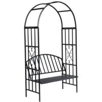 Arche de jardin Arche déco - Voûte à roses de jardin avec banc BV871733 - BonneVie