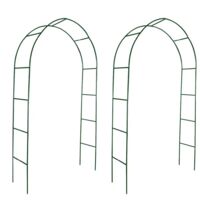 Lot de 2 Arche de jardin Arche déco Voûte de jardin pour plantes grimpantes
