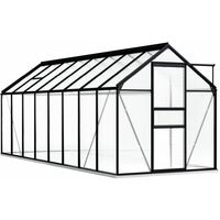 Serre de Jardin | Serre De Jardinage avec cadre de base Anthracite Aluminium 9,31 m² 88924