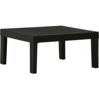 Table de salon de jardin Table basse de Jardin Plastique Gris 87926
