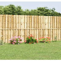 Panneau de clôture | Clôtures de jardin Bois de pin imprégné 180x180 cm 78482