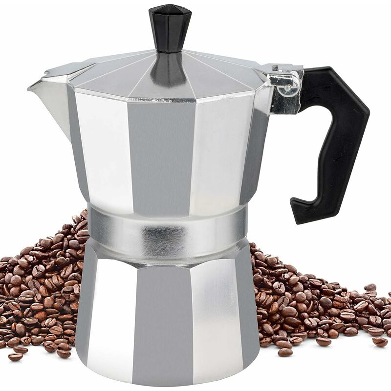 3 tasses Stoveetop Espresso Machine Moka Pot Cofeachers Division / 150 ml