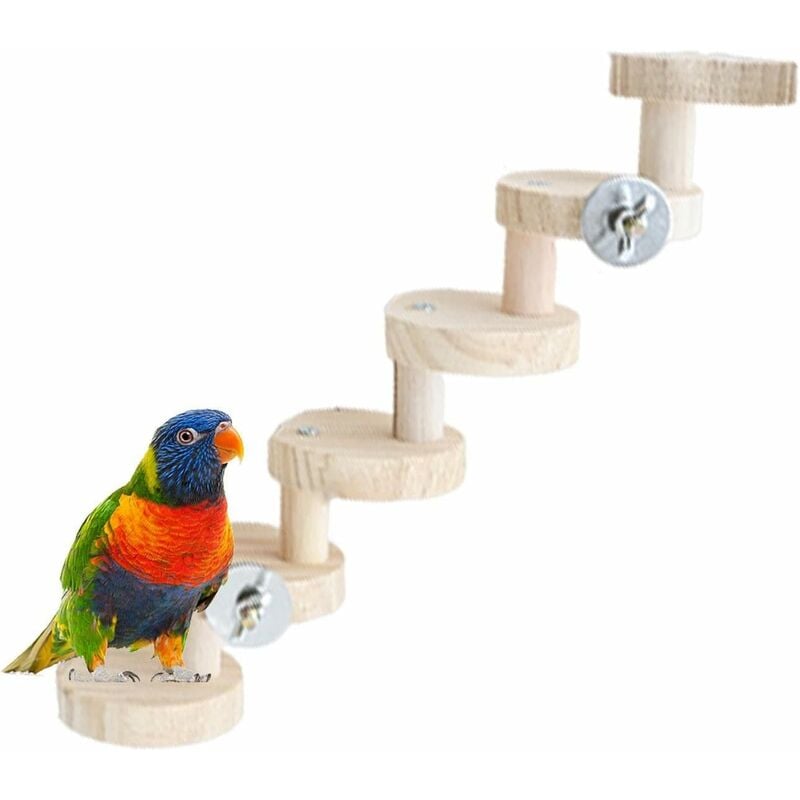 marque generique - perroquet en bois jouet rat échelle hamster oiseau cage  accessoires 8-escalier - Jouet pour chien - Rue du Commerce