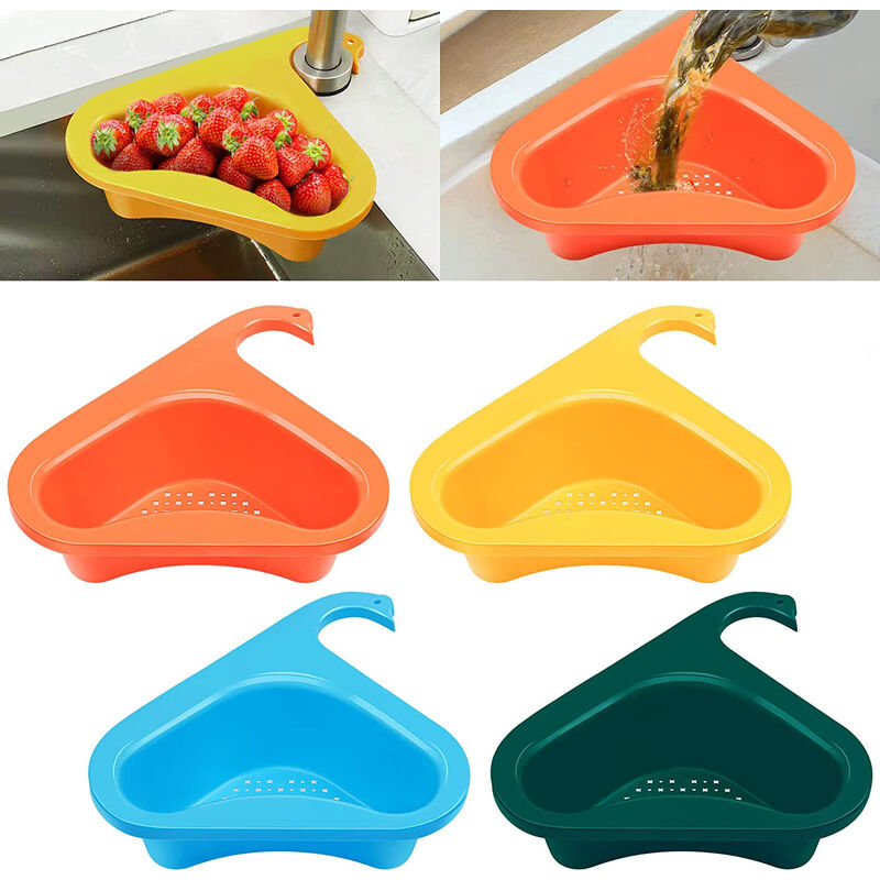 Accessoires de cuisine Triangulaire Égouttoir Restes Passoire Évier Swan  Panier De Vidange Fruits Et Légumes Panier