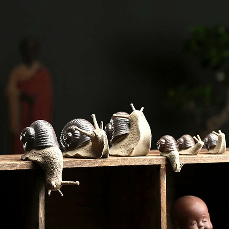 Escargot Figurine Jardin Ornements Patio Animal en Céramique