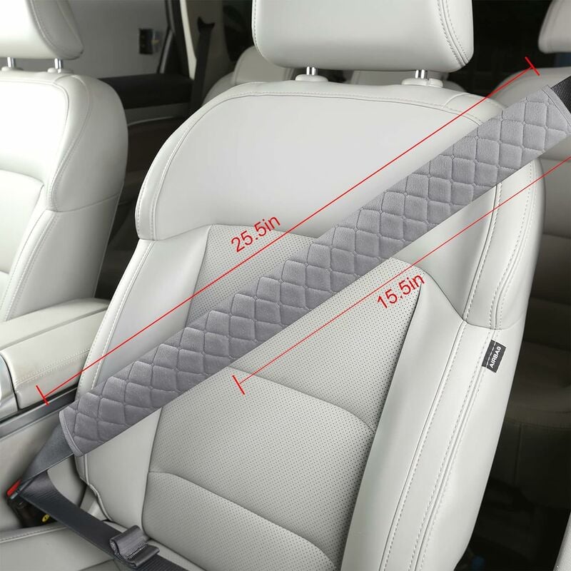 Housse de ceinture de sécurité longue, tapis de ceinture de ceinture de  sécurité de voiture souple, coussin de soutien - gorge de cou d'épaule,  accessoires de voiture, 40cm