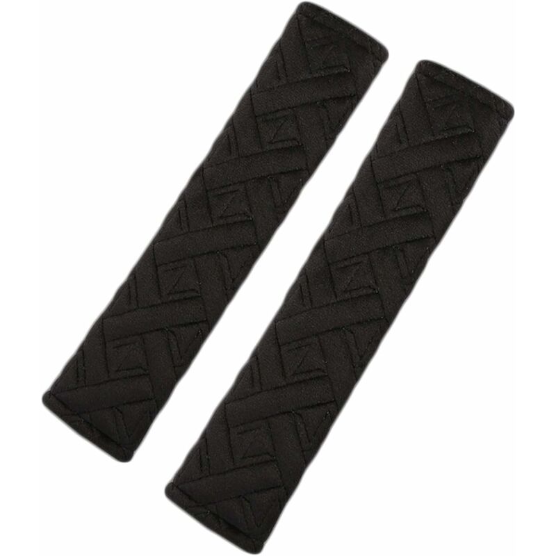 Coussin de Ceinture de Sécurité Voiture, Lot de 2, Protège-Ceinture de  Sécurité Noir Enfant/Adulte, Protection Ceinture de Sécurité en Microfibre  Pour