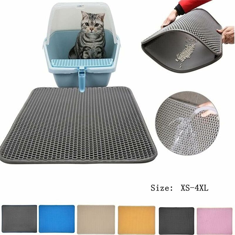 Tapis PET Supplies tapis Cat Sand toilette étanche PET Trap chien pliable  maison nettoyage chat