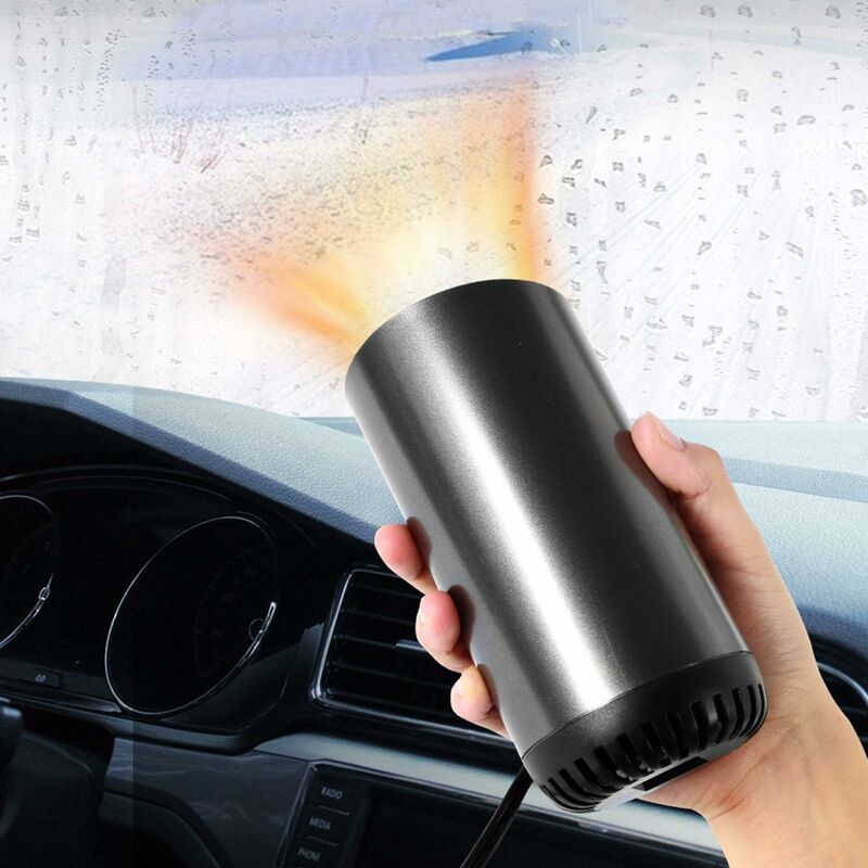 WREESH Mini chauffage de voiture, désembueur de pare-brise, nouveau  dégivreur de chauffage de voiture 12V pratique pour le dégivrage de voiture  et le désembuage de chauffage de neige, ventilateur de chauffage automatique