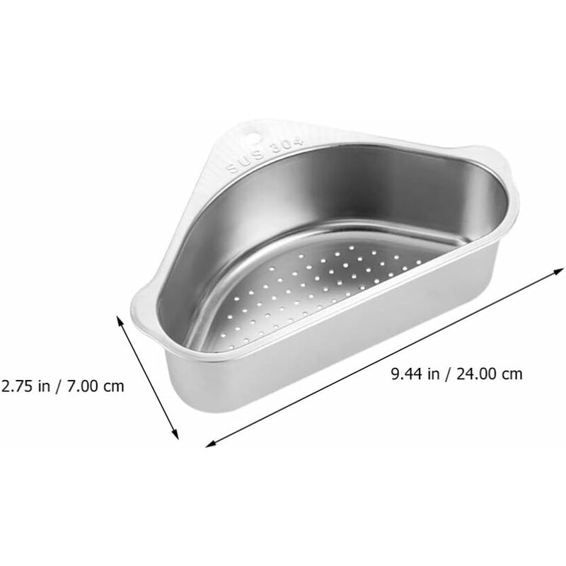 304 filtre d'évier en acier inoxydable lave-vaisselle filtre panier éponge  triangle