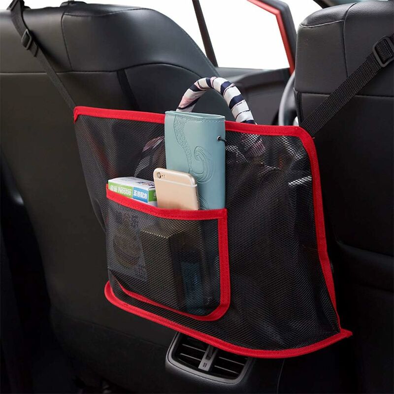 Support de sac à main de voiture entre les sièges, porte-sac à main en  maille de voiture, support de portefeuille de voiture entre les sièges