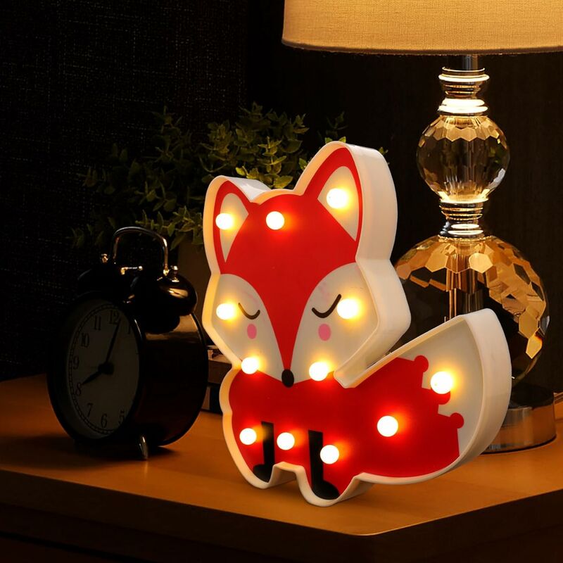 Fox LED nightlight nightlight animal nightlight crèche bébé nightlight  crèche enfants décoration bébé cadeau d'anniversaire