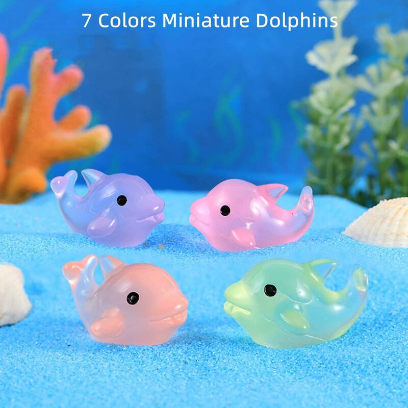 Lot de 12pcs Mini Poisson Rouge en Plastique Figurine Miniature